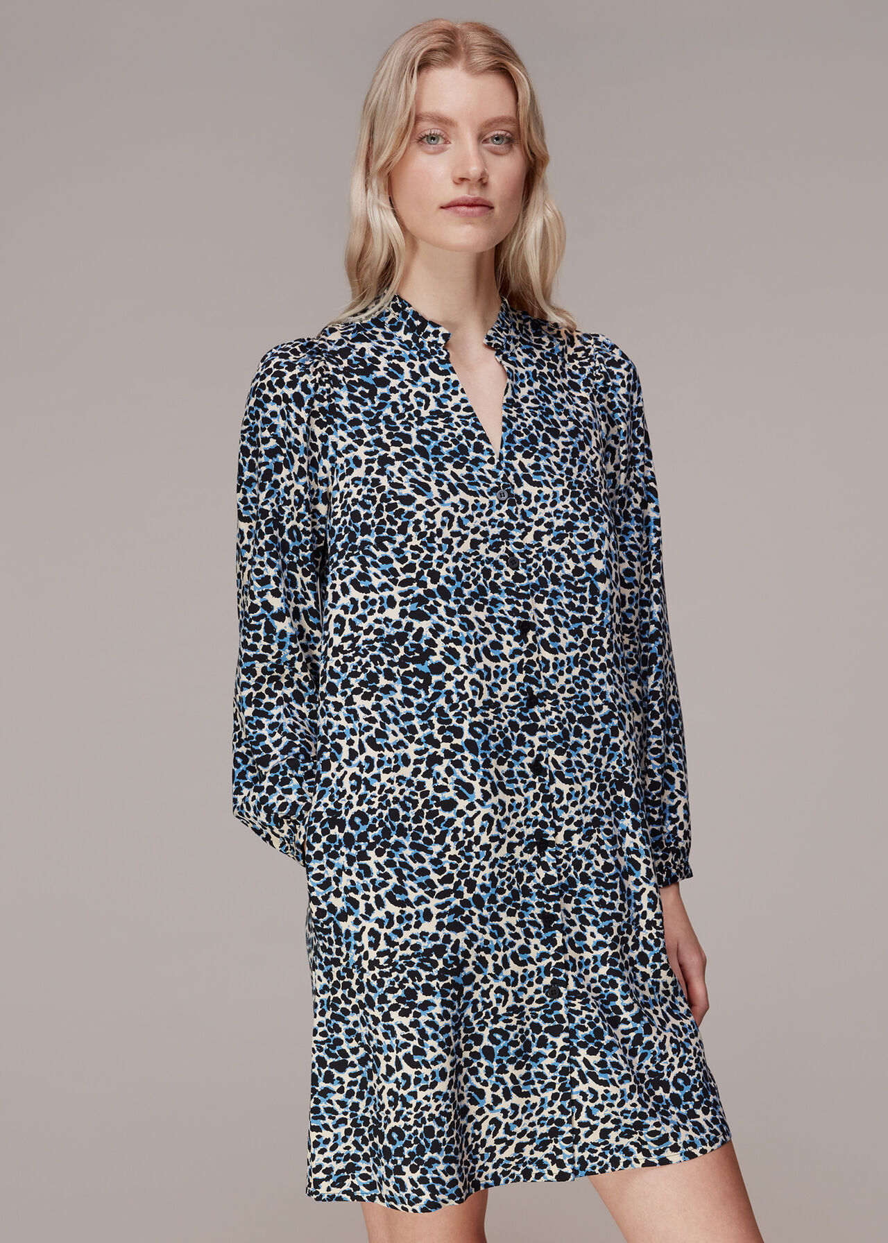 Eva Abstract Cheetah Dress